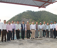 MNCOLD (Myanmar National Commission on Large Dams) and Officials from Ministry of Electricity and Energy Visited Thaukyegat (2) Hydropower Plant